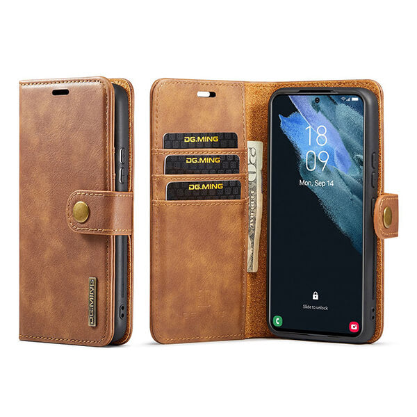 iPhone 15 Series Magnetic Detachable Phone Wallet Case with Card Holder Kickstand