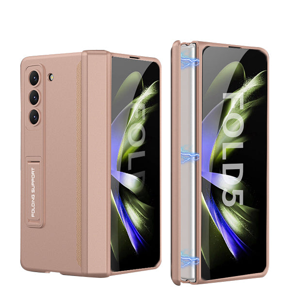 Samsung Galaxy Z Fold 5 Shockproof Case with Magnetic Hinge Protection and Adjustable Kickstand