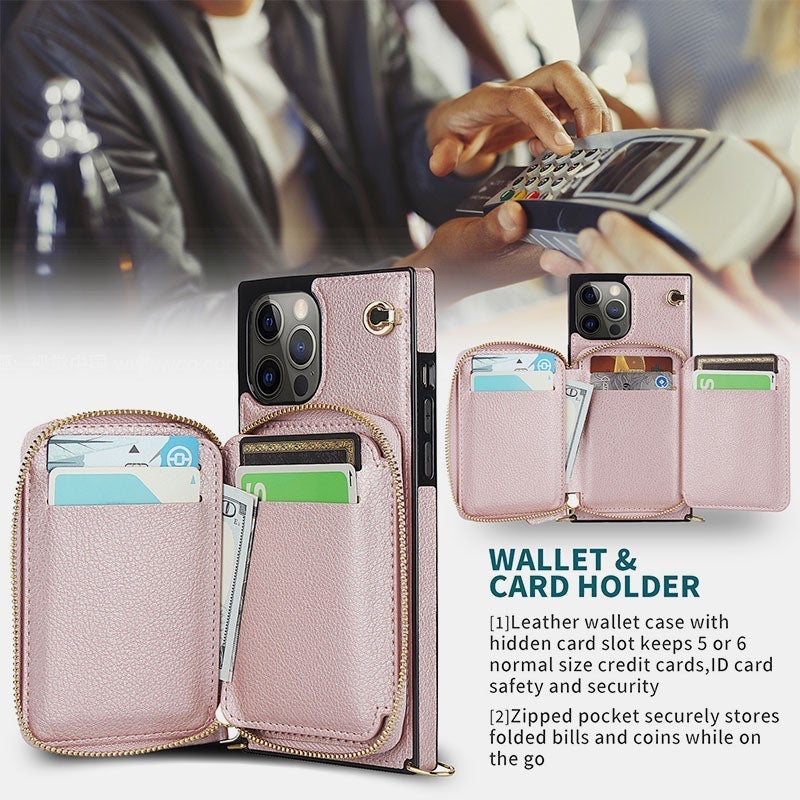 Multifunctional Phone Case Wallet Card Holder Crossbody Bag For Samsung Galaxy-popmoca-Phone Case Wallet 