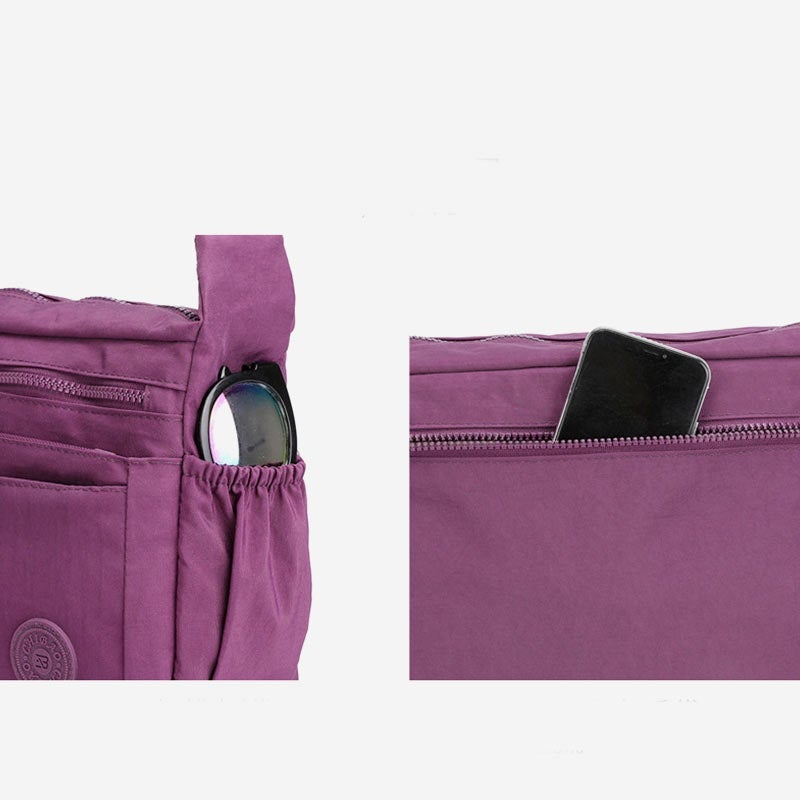 Multi-Pocket Large Capacity Waterproof Casual Crossbody Bag Shoulder Bag-popmoca-Crossbody Bags 
