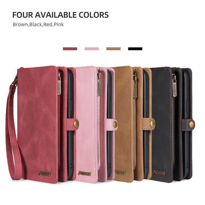 Multi Function Detachable Crossbody Phone Wallet Case With Card Holder For iPhone