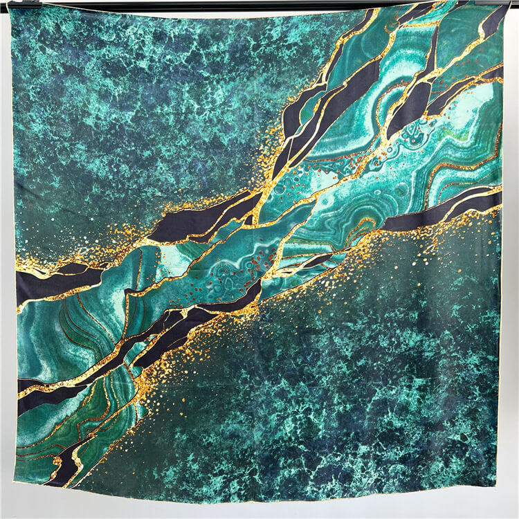 Silk Scarf- Emerald-popmoca-silk scarf 