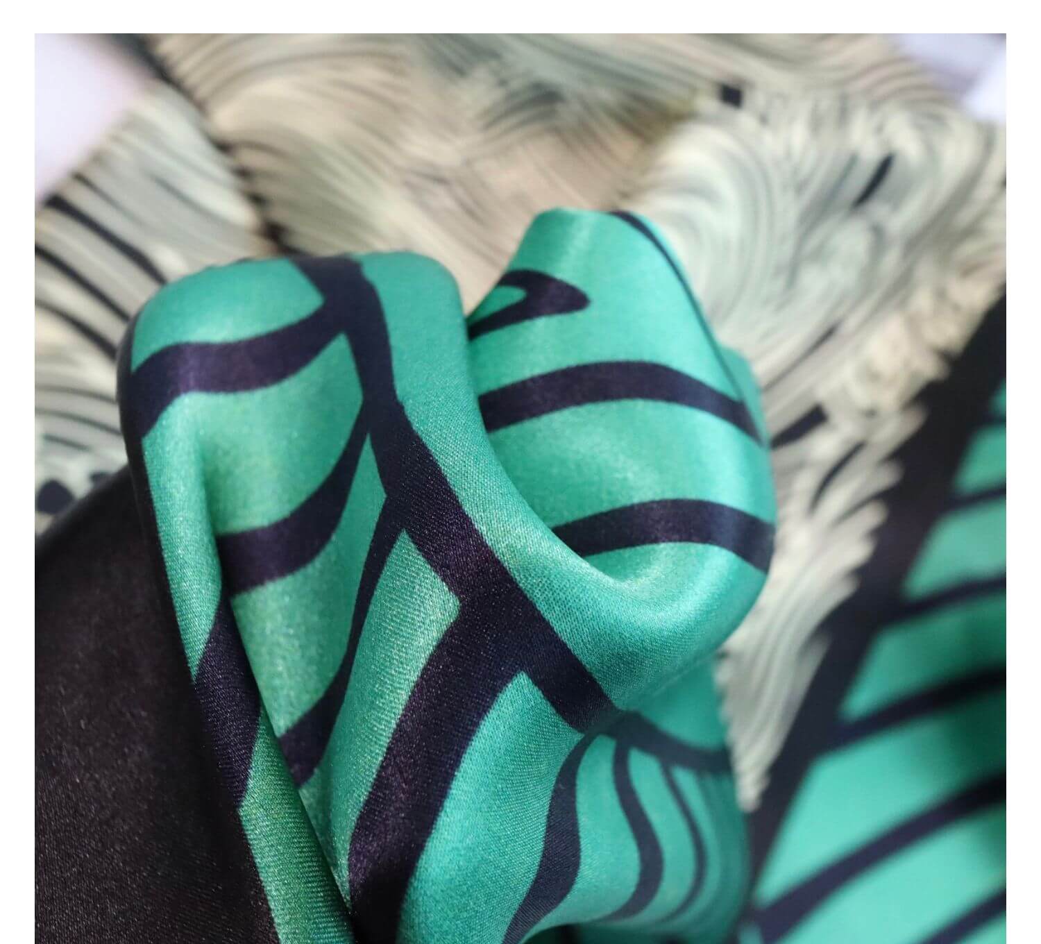 Silk Scarf- Zebra-popmoca-silk scarf 
