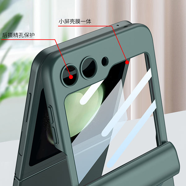 Samsung Galaxy Z Flip 5 Phone Case with Camera Screen Protector