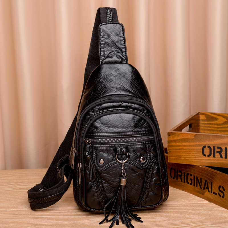 Vintage Large Capacity Sling Bag-popmoca-Sling Bag 