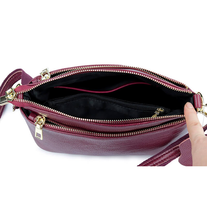 Women Handbag Genuine Leather Shoulder Crossbody Bag Popmoca-popmoca-Handbags 