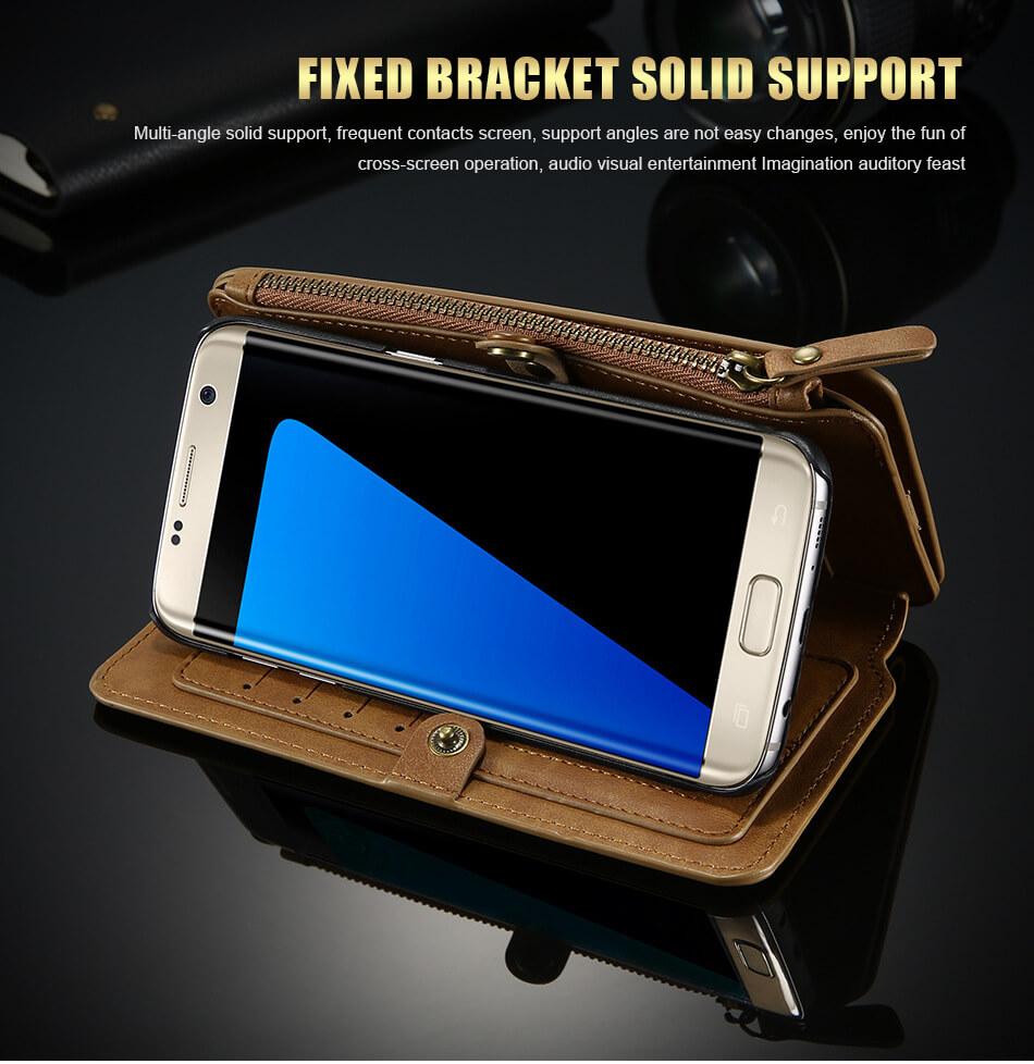Elite Vintage Multi-Function Phone Wallet Case for Samsung Galaxy-popmoca-Phone Case Wallet 