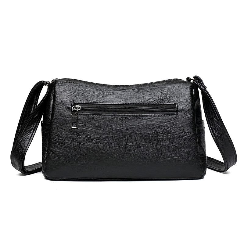 Large Capacity Soft Multi-Pockets Crossbody Bag
