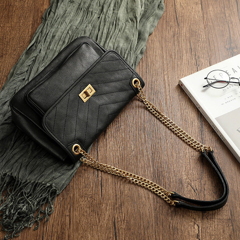 Celeste Retro Handmade Leather Crossbody Handbag