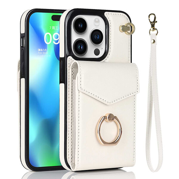 Phone Case Wallet with Card Pocket and Wristlet Strap for Samsung Galaxy Series