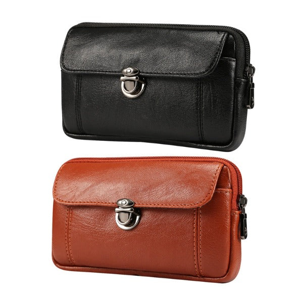 6.0 Inch Soft Leather Phone Pouch for Belt