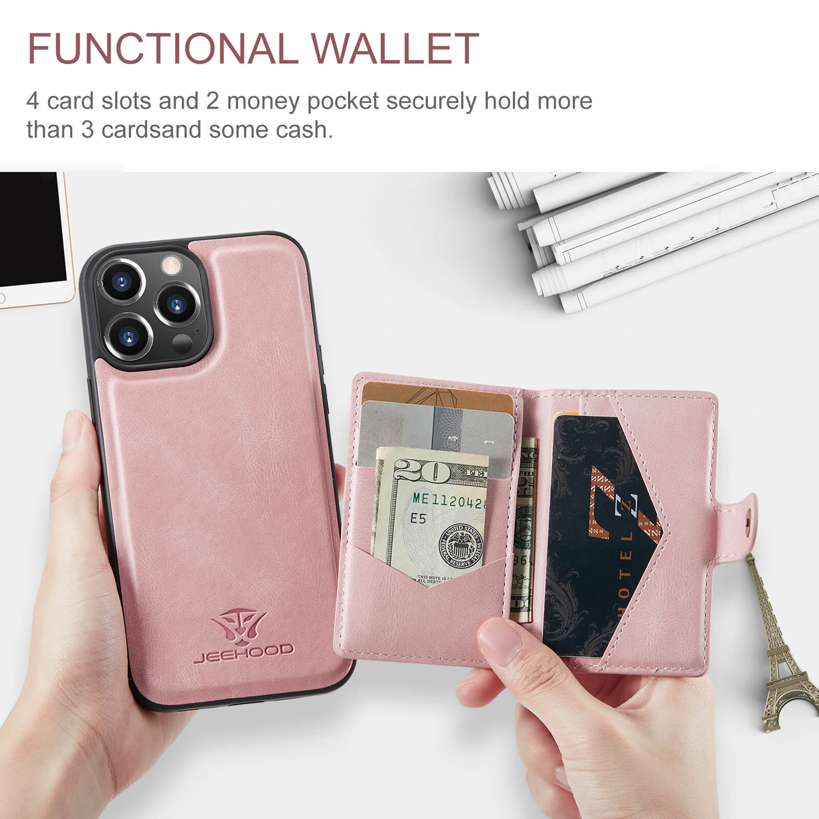 Detachable Magnetic Protective Phone Wallet Case with Multi-Card Slot For Samsung Galaxy S22, S22 Plus, S22 Ultra