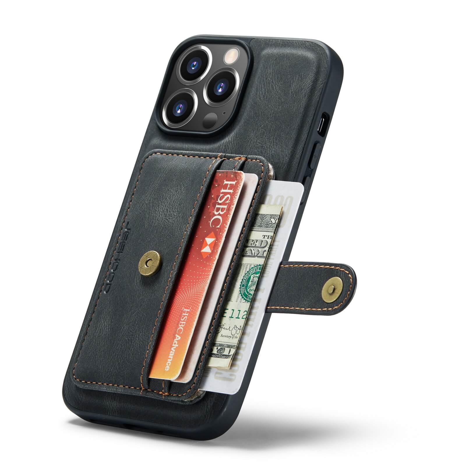 RFID Detachable Magnetic Protective Phone Case with Card Holder For iPhone 14 Series