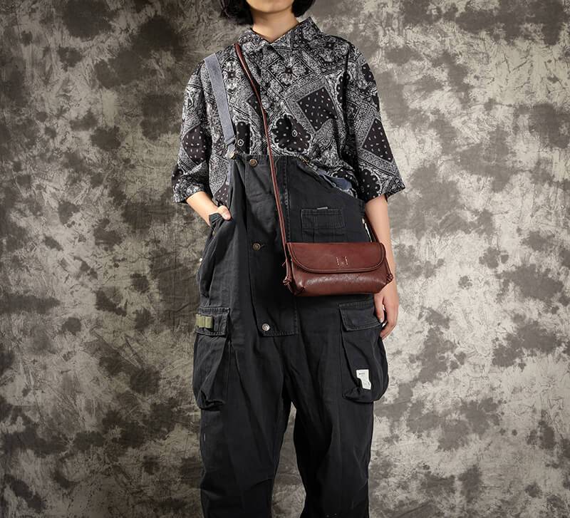 Célia Leather Retro Crossbody Small Shoulder Bag