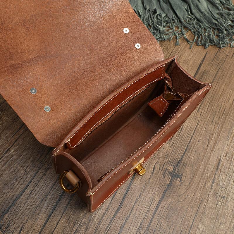 Colette Leather Retro Crossbody Shoulder Bag