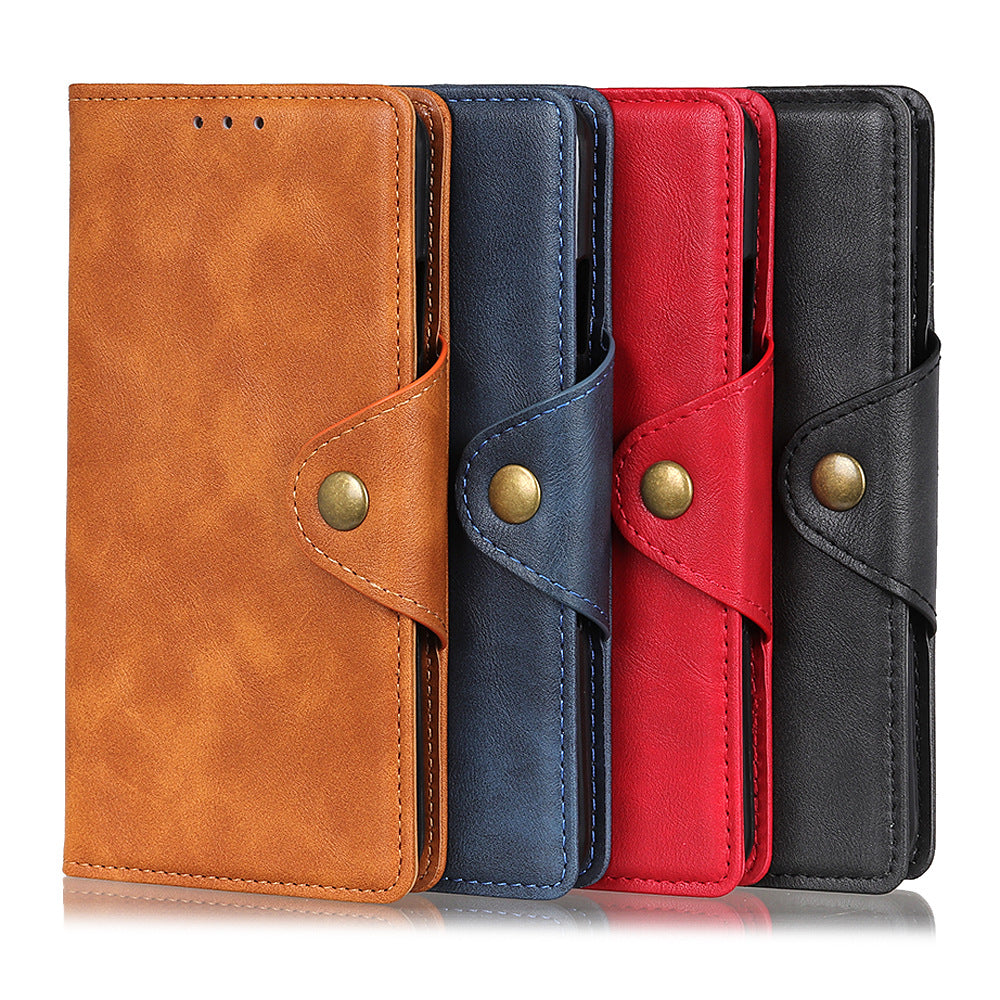 Vintage Phone Case Wallet with Card Slots For Moto