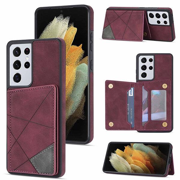 Multi Functional Phone Case with Card Holder For Samsung Galaxy Series