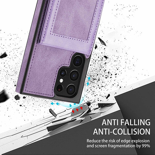Phone Case Wallet with Multi Card Slots and Photo Slot for Samsung Galaxy Series
