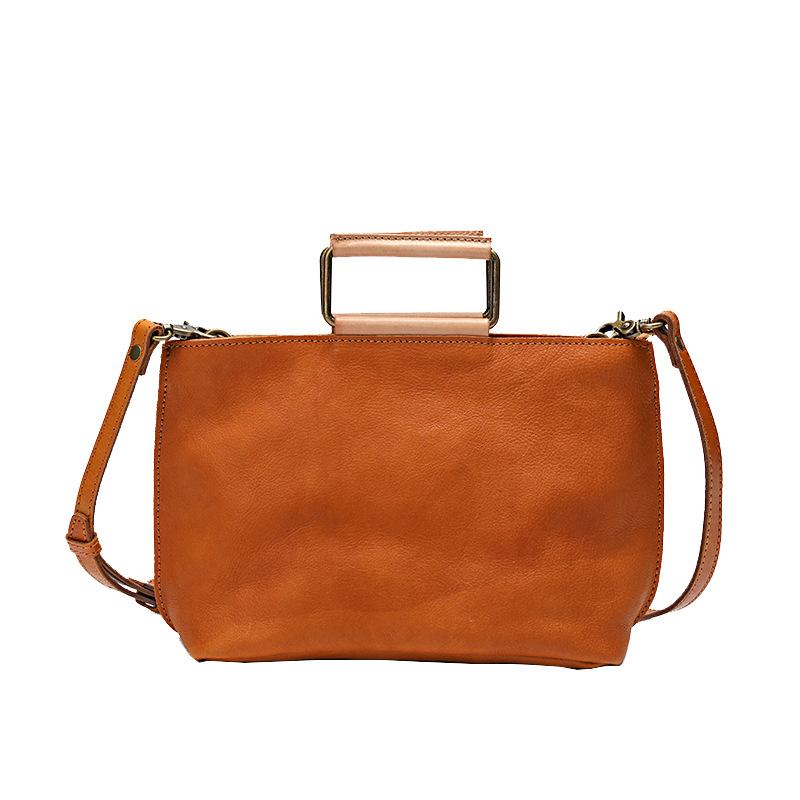 Amoris Retro Handmade Leather Crossbody Handbag-popmoca-Crossbody Bags 
