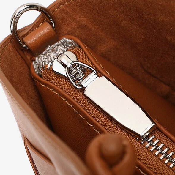 Woven Pattern Designer Genuine Leather Crossbody Bag