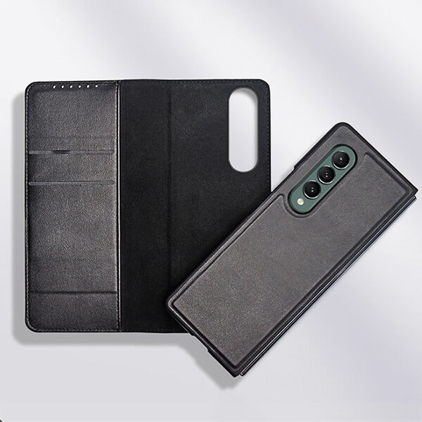 Detachable Folding Leather Galaxy Z Fold 3 5G Case Wallet with Card Holder-popmoca-Mobile Phone Cases 