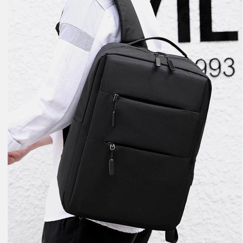 USB Large Capacity Wear-Resistant 15.6-Inch Computer Bag Backpack-popmoca-Backpacks 