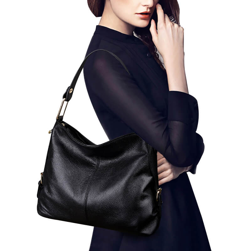 Women Genuine Leather Satchel Shoulder Crossbody Bag Popmoca-popmoca-Handbags 