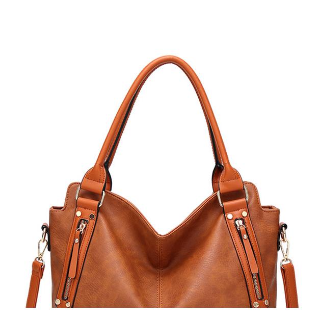 Women's PU Large Handbag Crossbody Shoulder Bag-popmoca-Crossbody Bags 