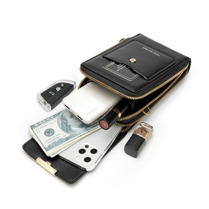Crossbody Cell Phone Purse Phone Wallet Bag- Skyline-popmoca-Crossbody Phone Bags 