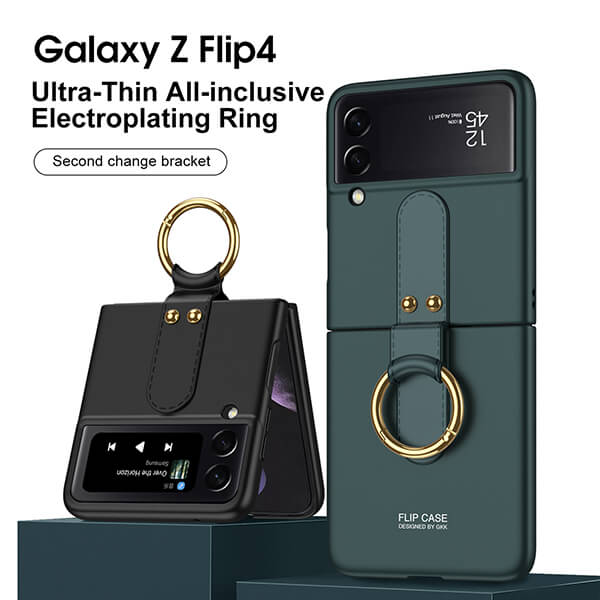 Samsung Galaxy Z Flip 4 Case Ultra Thin with Ring Holder