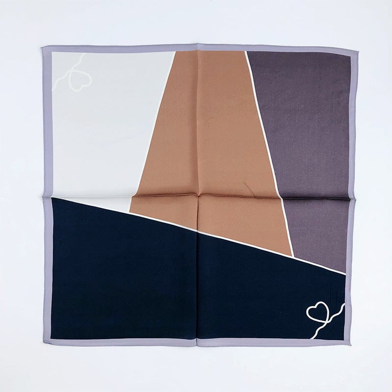 Silk Scarf- Heart-popmoca-silk scarf 
