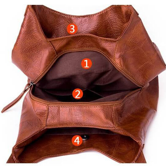Large Capacity Multi-Pockets Hobo Tote Bag