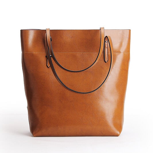 Women Vintage Handbag Genuine Leather Tote Satchel Shoulder Bag Popmoca-popmoca-Shopping Totes 