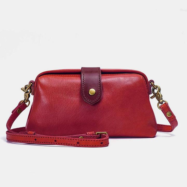 Léa Crossbody Cell Phone Bag Dumpling Shape Genuine Leather Classic Travel Bag-popmoca-Crossbody Bags 