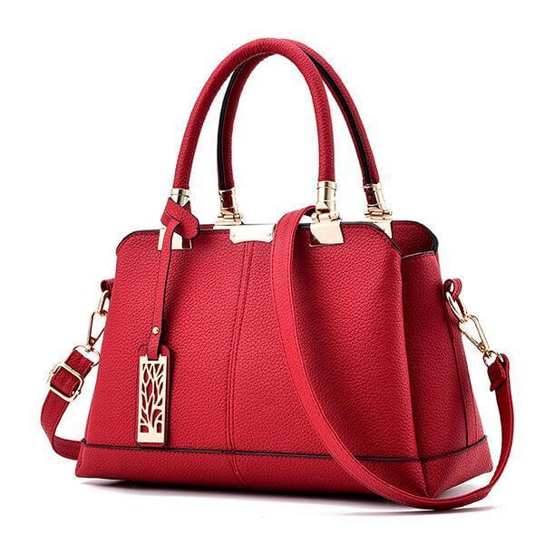 Women's Metal Decor Shoulder Messenger Handbags Crossbody Bags