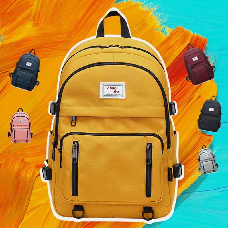 Waterproof Large Capacity College Style Laptop Backpack-popmoca-Backpacks 