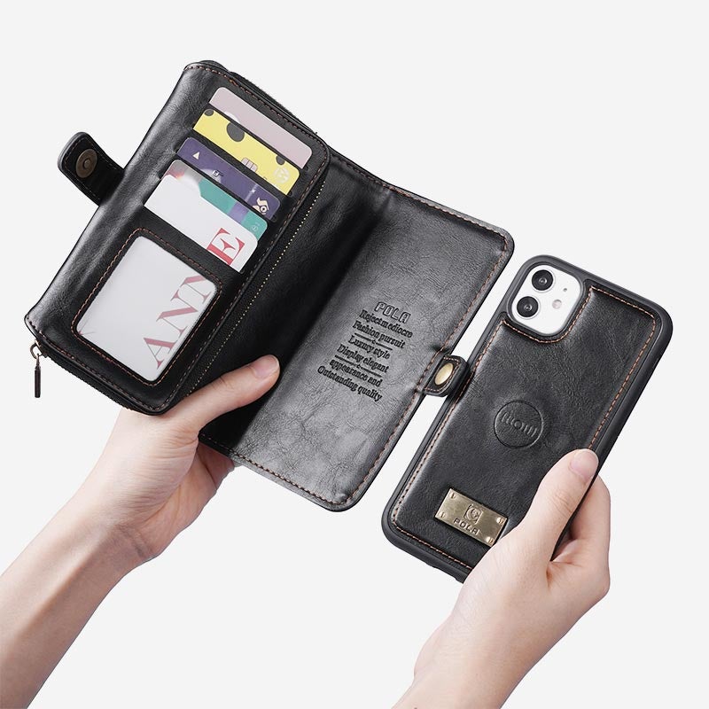 3-In-1 Multifuntional Wristlet Phone Case Wallet With Removable Card Holder For Samsung Galaxy S22, S22 Plus, S22 Ultra