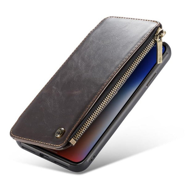 Protective Phone Wallet Case with Multi-Card Slots and Detachable Phone Case for iPhone