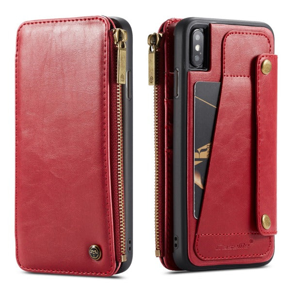 Protective Phone Wallet Case with Multi-Card Slots and Detachable Phone Case for iPhone