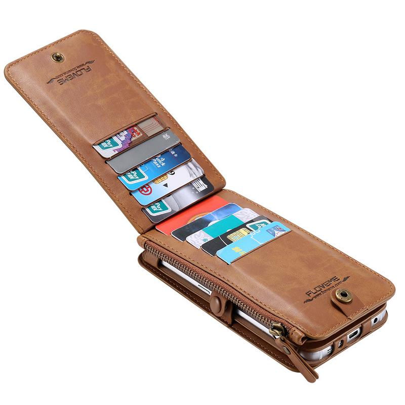 Elite Vintage Multi-Function Phone Wallet Case for Samsung Galaxy-popmoca-Phone Case Wallet 