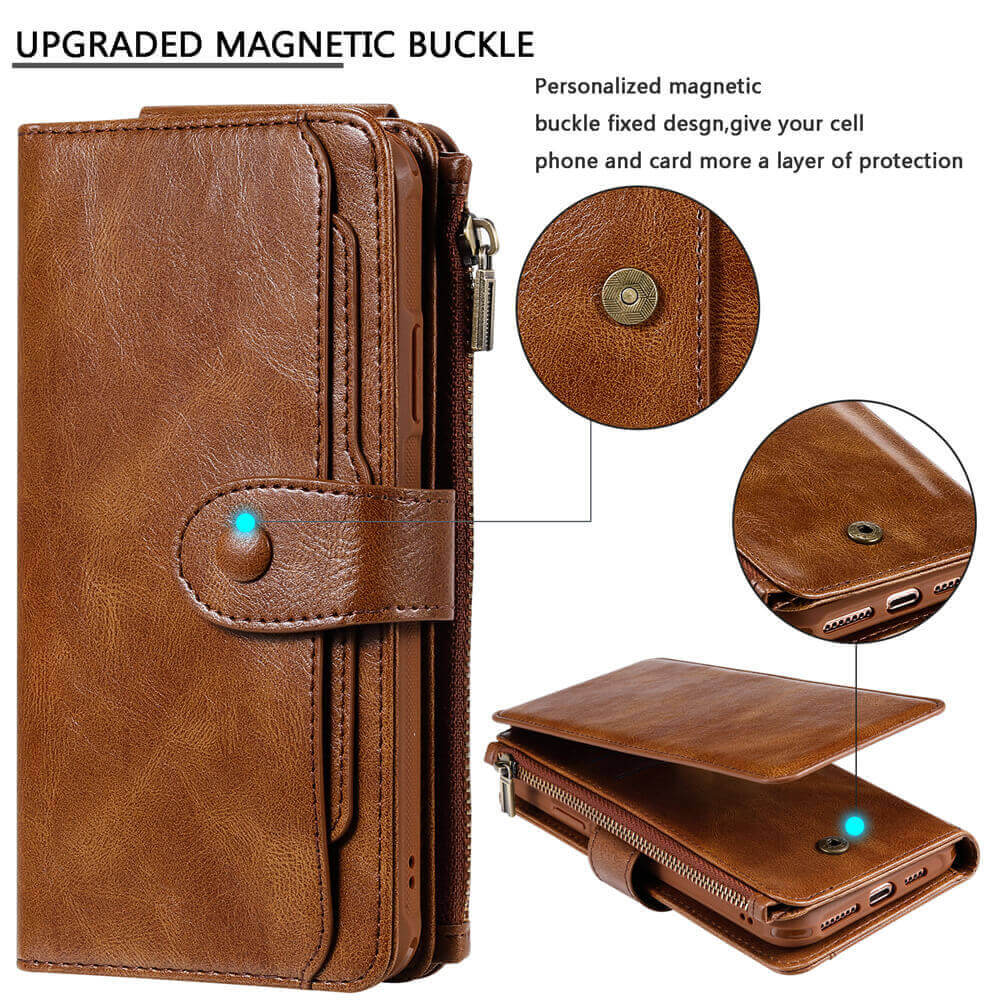Vintagre Magnetic Detachable Phone Wallet Case for iPhone