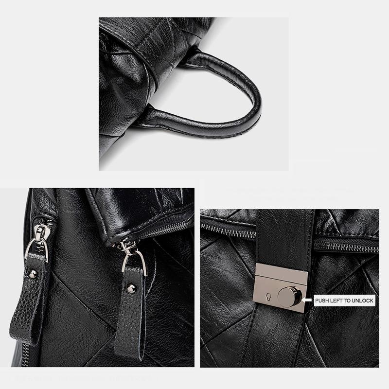 Genuine Leather Vintage Anti-Theft Backpack