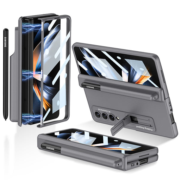 Samsung Galaxy Z Fold 4 Case With S Pen Slot Magnetic Hinge Protection