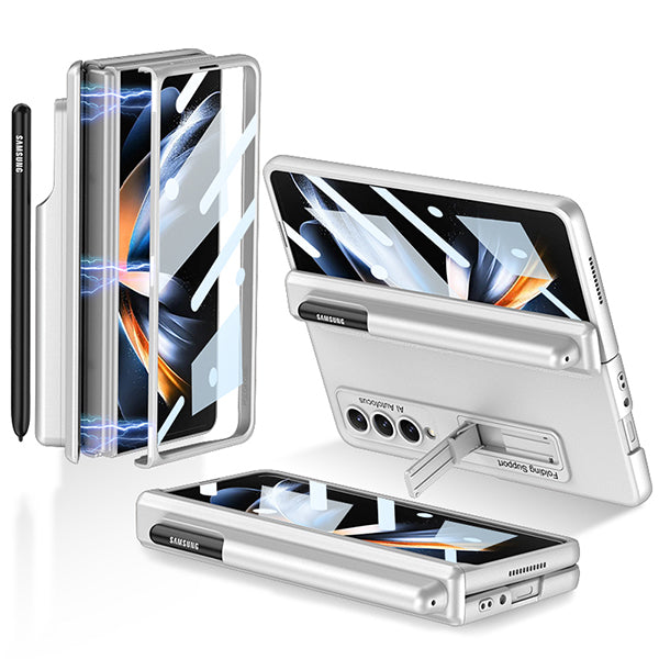 Samsung Galaxy Z Fold 4 Case With S Pen Slot Magnetic Hinge Protection –  popmoca