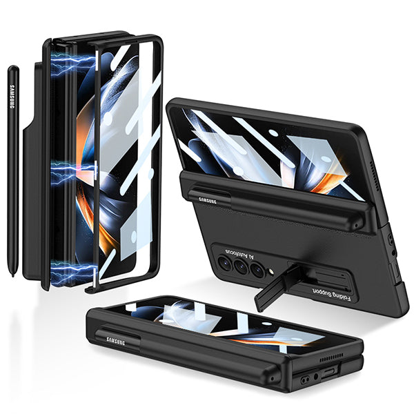 Samsung Galaxy Z Fold 4 Case With S Pen Slot Magnetic Hinge Protection –  popmoca