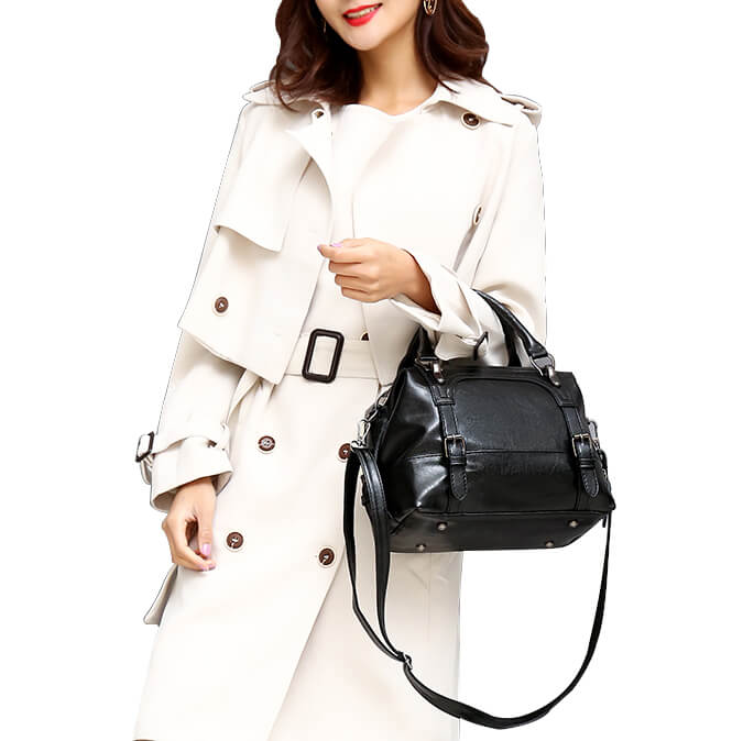 Women Vintage Handbag Satchel Shoulder Crossbody Bag Popmoca-popmoca-Handbags 