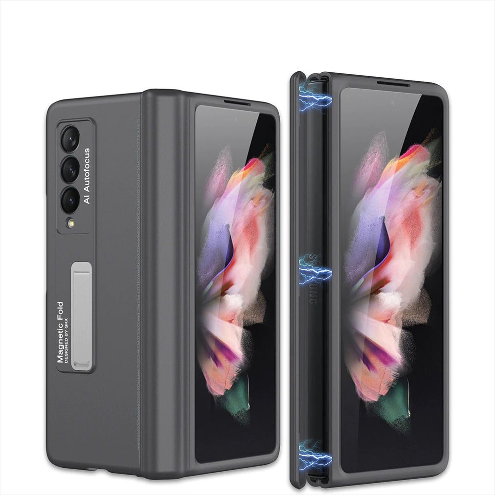 Samsung Galaxy Z Fold 2 3 5G Magnetic Frame Stand All-included Hinged Protection Phone Case-popmoca-Mobile Phone Cases 