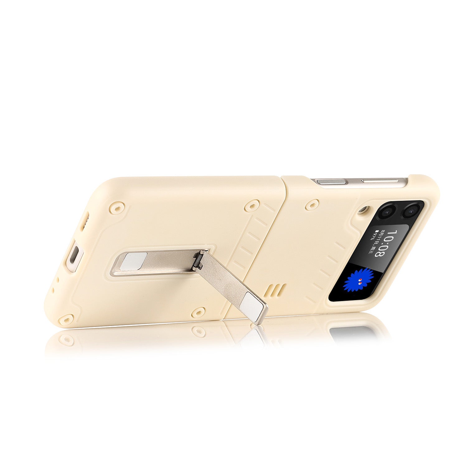 Samsung Galaxy Z Flip 3 Shockproof Heavy Duty Case with Magnetic Kickstand-popmoca-Phone Case Wallet 