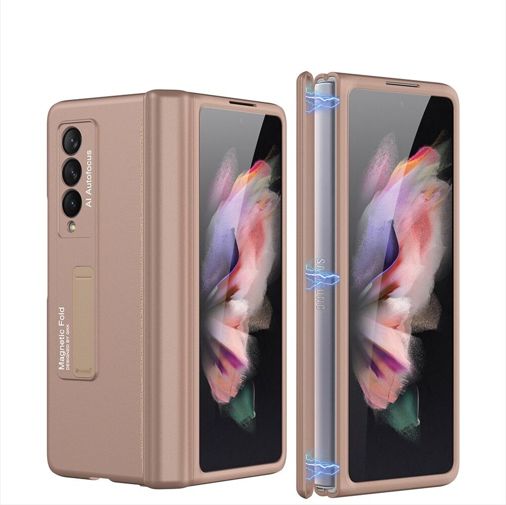 Samsung Galaxy Z Fold 2 3 5G Magnetic Frame Stand All-included Hinged Protection Phone Case-popmoca-Mobile Phone Cases 