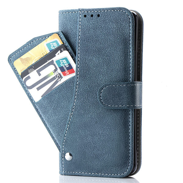 Multi Card Slots Phone Wallet Case with Wrist Strap For Samsung Galaxy Z Fold 3